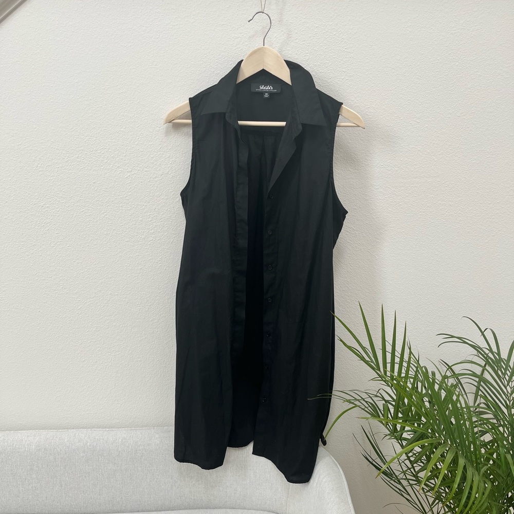 Lulu’s Black Button-Up Shirt Dress
